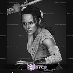 Rey Jedi Bust Digital STL Files