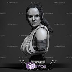 Rey Jedi Portrait Bust Digital STL Files