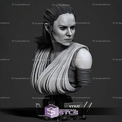 Rey Jedi Portrait Bust Digital STL Files