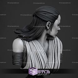 Rey Jedi Portrait Bust Digital STL Files