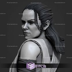 Rey Jedi Portrait Bust Digital STL Files