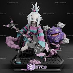 Roxie and Gengar Pokemon Digital STL Files