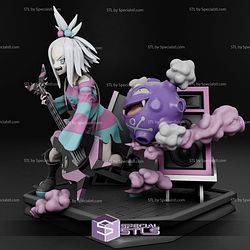 Roxie and Gengar Pokemon Digital STL Files