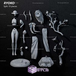 Ryoko Hakubi Flower Digital STL Files