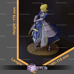 Saber Standing Fate stay night Digital STL Files