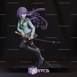 Saeko Busujima in Action Digital STL Files