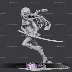 Saeko Busujima in Action Digital STL Files