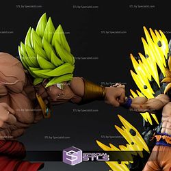 Broly Attack Goku Diorama Digital STL Files