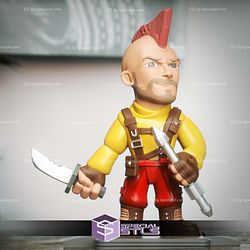 Chibi STL Collection - Kraglin Guardian of Galaxy