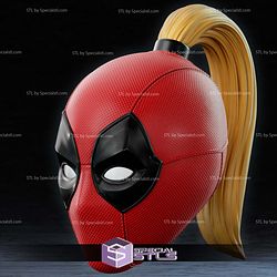 Cosplay STL Files MCU Lady DeadPool Mask