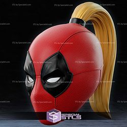 Cosplay STL Files MCU Lady DeadPool Mask