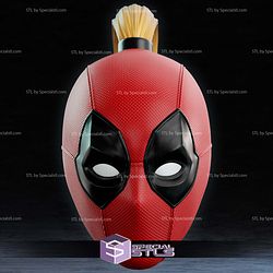 Cosplay STL Files MCU Lady DeadPool Mask