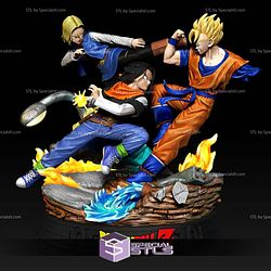 Gohan Death Battle with Androids Digital STL Files