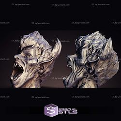 Halloween Vampire Head Dice Tower Digital STL Files