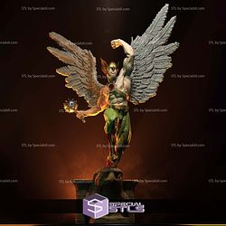 Hawkman Jump Pose Digital STL Files