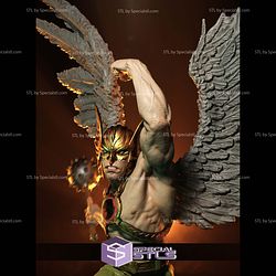 Hawkman Jump Pose Digital STL Files