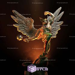 Hawkman Jump Pose Digital STL Files