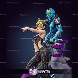 Jolyne Cujoh Diorama Digital STL Files