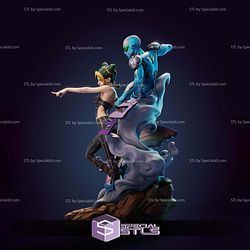 Jolyne Cujoh Diorama Digital STL Files