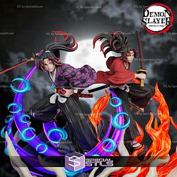 Kokushibo and Yoriichi Demon Slayer Digital STL Files