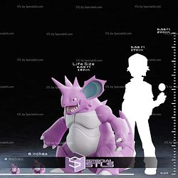 Life Size Nidoking Digital STL Files