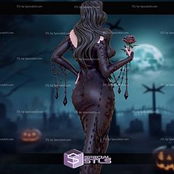 Morticia Addams Spooky Waifu Digital STL Files