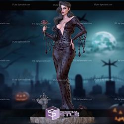 Morticia Addams Spooky Waifu Digital STL Files