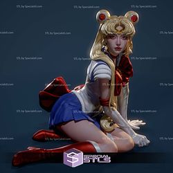 Sailor Moon Realistic Cry Digital STL Files