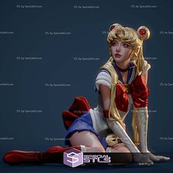 Sailor Moon Realistic Cry Digital STL Files