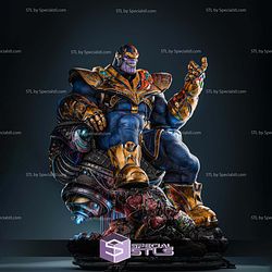 Thanos The Conqueror on Throne Digital STL Files