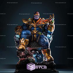 Thanos The Conqueror on Throne Digital STL Files