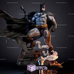 The Dark Knight Batman on Roof Digital STL Files