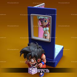 Yamcha and Bulma Chibi Digital STL Files