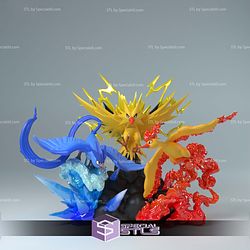 Trio Legendary Birds Bundle 3D Printing Models - Base