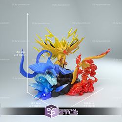 Trio Legendary Birds Bundle 3D Printing Models