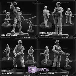 August 2024 Sci-Fi PapSikels Miniatures