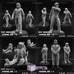 August 2024 Sci-Fi PapSikels Miniatures