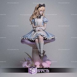 Alice in wonderland Beautiful Version STL Printer Files