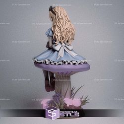 Alice in wonderland Beautiful Version STL Printer Files