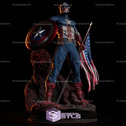 Classic Captain America Stand Pose STL Printer Files