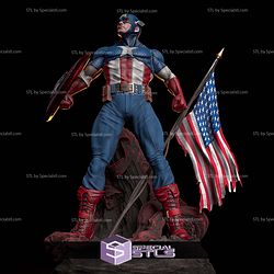 Classic Captain America Stand Pose STL Printer Files