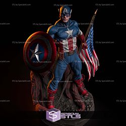 Classic Captain America Stand Pose STL Printer Files