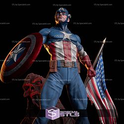 Classic Captain America Stand Pose STL Printer Files