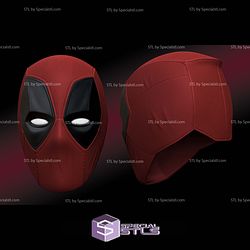 Cosplay STL Files Deadpool Helmet Deadpool 3 Another Version