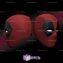 Cosplay STL Files Deadpool Helmet Deadpool 3 Another Version