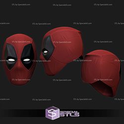 Cosplay STL Files Deadpool Helmet Deadpool 3 Another Version