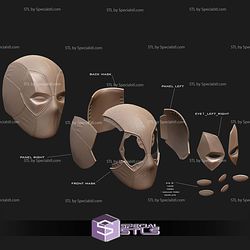 Cosplay STL Files Deadpool Helmet Deadpool 3 Another Version