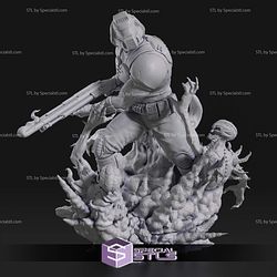 Doomguy in Battle STL Printer Files