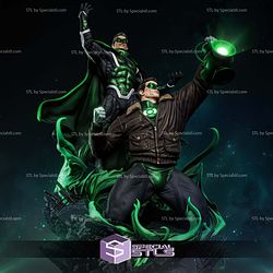 Green Lantern Hal Jordan and Parallax Diorama STL Printer Files