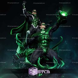 Green Lantern Hal Jordan and Parallax Diorama STL Printer Files